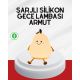 USB Şarjlı Armut Gece Lambası Dokunmatik Renk Değişimli