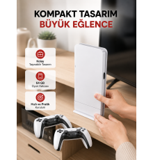 HDMI Çıkışlı Kablosuz 2 Kollu 4K Retro Oyun Kutusu
