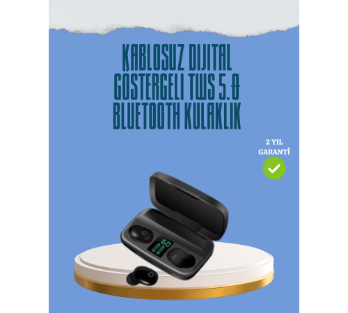 10 Metre Çekim Mesafeli Hafif Tasarımlı Bluetooth Kulaklık ve Şarj Kutusu Seti