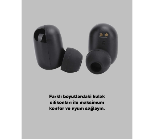 Dokunmatik Kontrollü ABS Malzemeli Bluetooth Kulaklık + Yüksek Kapasiteli Kutu