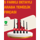 Araç İçi Detaylı Temizlik Seti-Araba Jant ve İç Yüzey Temizlik Fırçaları