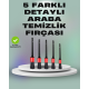 5'li Araç Temizlik Fırça Seti-Detaylı Temizlik İçin Çok Amaçlı Fırçalar