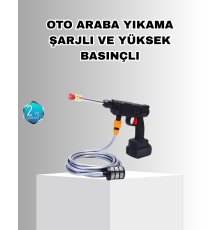 21V Akülü Basınçlı Yıkama Makinesi Çift Akülü ve Hızlı Şarj Özellikli
