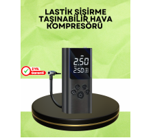 USB Şarjlı Taşınabilir Hava Kompresörü Dijital Ekranlı