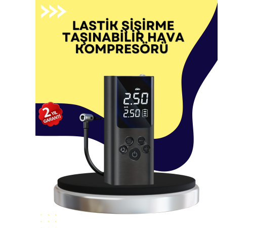 Otomatik Kapanmalı Dijital Lastik Şişirme Pompası