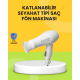 Katlanabilir Seyahat Tipi Saç Kurutma Makinesi Çift Kademeli Ayar