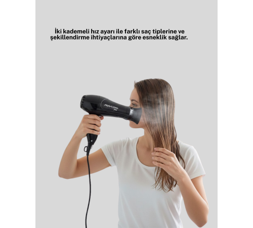AWOX MİNİ FÖN SİYAH