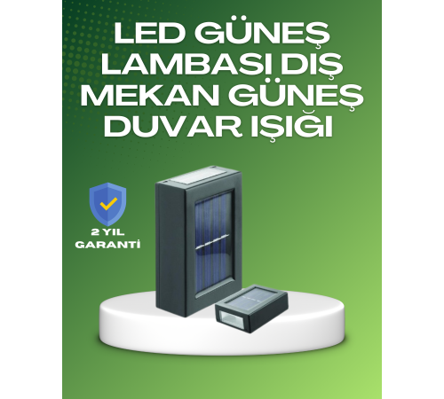 Dış Mekan Güneş Paneli ile Aydınlatma Lambası