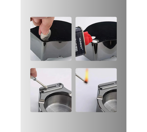 Yuvarlak Çakmaklı Küllük Dayanıklı Metal Yapı