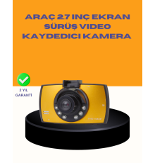 Araç Ön Kamera Full HD Kayıt ve G Sensor Özellikli