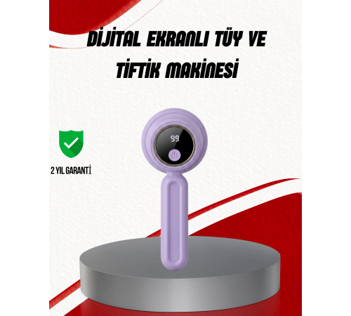 Şarjlı Tiftik Temizleme Makinesi Kablosuz Pratik Kullanım