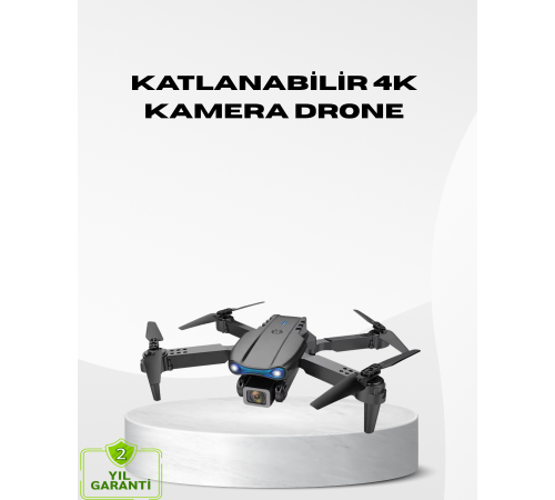 4K Kamera Özellikli Katlanabilir Drone Wi-Fi ve Yükseklik Sabitlemeli