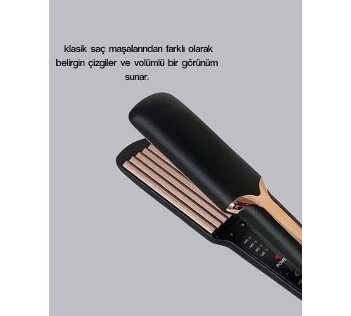 Tost Model Saç Şekillendirici Hızlı Isınan Isı Ayarlı