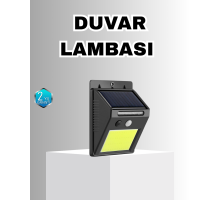 Solar Güçlü LED Dış Mekan Lambası – Güneş Enerjisiyle Şarj Olan Sensörlü Bahçe Işığı