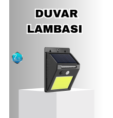 Solar Güçlü LED Dış Mekan Lambası – Güneş Enerjisiyle Şarj Olan Sensörlü Bahçe Işığı