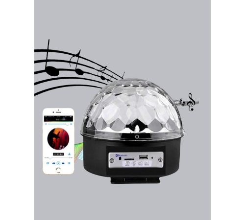 Bluetooth Hoparlörlü LED Disko Işığı Müzik Ritim Duyarlı ve Taşınabilir