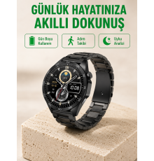 Bluetooth Akıllı Saat – Nabız, Adım Sayar, Uyku Takibi ve Spor Modlarıyla Akıllı Yaşam Asistanı