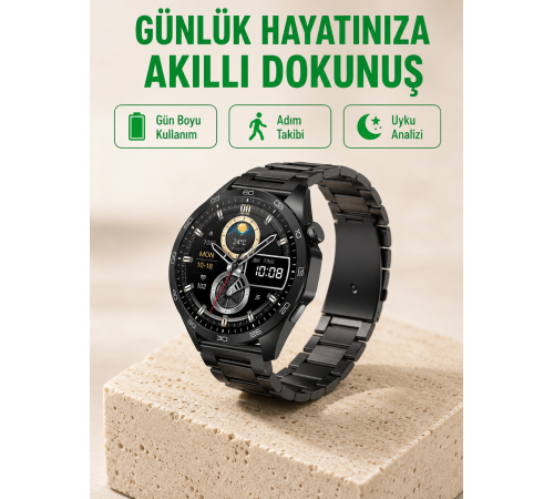 Bluetooth Akıllı Saat – Nabız, Adım Sayar, Uyku Takibi ve Spor Modlarıyla Akıllı Yaşam Asistanı