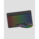 Aydınlatmalı Türkçe Q RGB Klavye Sessiz ve Dayanıklı Tuş Takımı