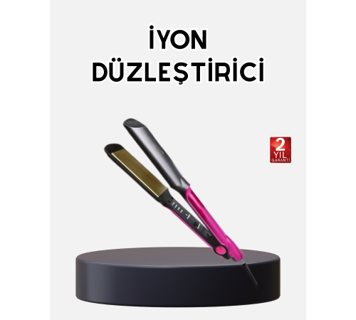 İyonik Saç Düzleştirici – 220°C Isıya Kadar Çıkan, LED Göstergeli ve Eşit Isı Dağılımlı Plaka