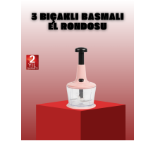 Manuel Sebze Rondosu Pratik Bas Kes Doğrayıcı