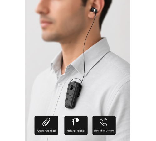 Ergonomik Bluetooth Kulaklık – 8 Saat Konuşma, Gürültü Azaltıcı Mikrofon
