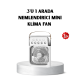 Taşınabilir Mini Klima Fan 3’ü 1 Arada Soğutucu, Nemlendirici ve Gece Lambası
