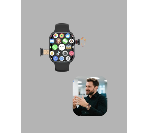 Telefon Bağımsız SIM Kartlı Akıllı Saat Nabız Ölçerli