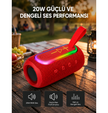 Kablosuz Hoparlör – Bluetooth 5.1, Güçlü Bas ve 10 Metre Menzil