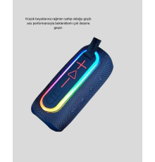 Taşınabilir Mini Bluetooth Hoparlör Güçlü Ses ve Şık Kırmızı Tasarım