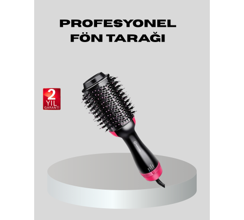 1200W Fön Tarağı – 3 Isı Ayarı, Negatif İyonlu, Hızlı ve Pürüzsüz Sonuç