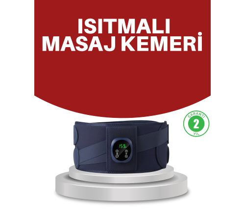Titreşimli Masajlı Bel Kemeri Isıtmalı Destekli
