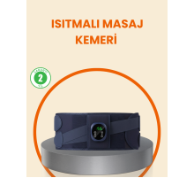 Isıtmalı Masaj Kemeri Dijital Ekranlı Bel Çevresi 100 cm Altı Uyumlu