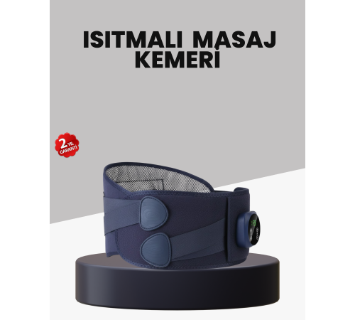 Titreşimli Masajlı Bel Kemeri Isıtmalı Destekli