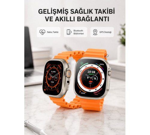 Kordonlu Akıllı Saat – Sesli Görüşme, GPS, Nabız ve Uyku Takibi