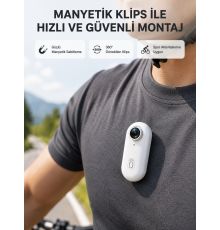 Kompakt 4K Aksiyon Kamerası Suya Dayanıklı WiFi ve 120° Geniş Açı