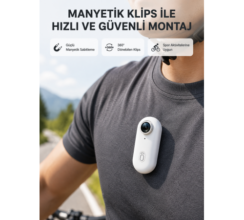 Kompakt 4K Aksiyon Kamerası Suya Dayanıklı WiFi ve 120° Geniş Açı