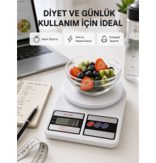 Taşınabilir Hassas Tartı – 5kg Kapasite, 1g Ölçüm, Gram ve Ons Desteği Yeni Nesil