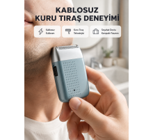Şarjlı Kuru Kullanım Tıraş Makinesi – Kablosuz, Taşınabilir