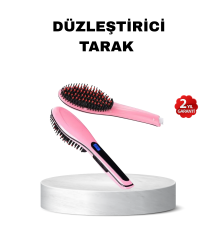 Dijital Ekranlı Seramik Saç Düzleştirici Tarak – 5 Kademeli Isı Ayarı, İyon Kontrollü