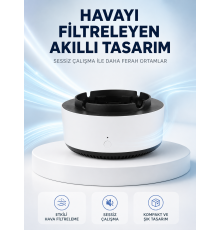 Hava Temizleyici Küllük ,Duman Filtreli, Sessiz Çalışan, Şık Tasarım