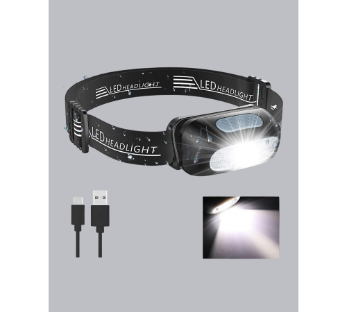 Gece Balıkçılığı İçin Ultra Parlak Şarjlı Kafa Lambası | 4 Işık Modu + USB Şarj