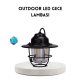 Outdoor Retro Kamp Işığı Uzun Ömürlü Pil Taşınabilir Suya Dayanıklı