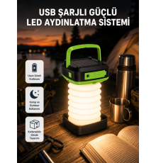Taşınabilir Şarjlı LED Lamba – Dokunmatik Kontrol, Üç Kademeli Işık ve Uzun Ömürlü Pil Performansı