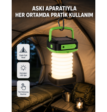 Şarjlı LED Lamba – Dokunmatik Sensörlü, 3 Kademeli Parlaklık