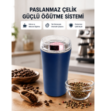 Paslanmaz Çelik Kahve ve Baharat Öğütücü – Otomatik Mekanizma