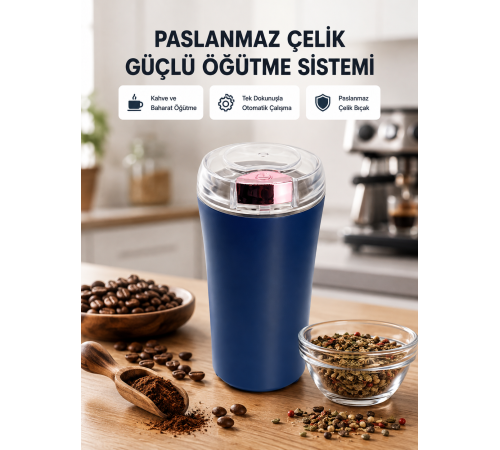 Paslanmaz Çelik Kahve ve Baharat Öğütücü – Otomatik Mekanizma