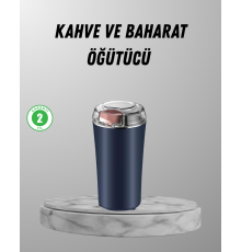 Elektrikli Kahve ve Baharat Öğütücü – Güçlü Motor, Paslanmaz Çelik Gövde, Kolay Temizlik