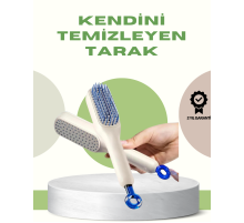 Anti-Statik Saç Tarağı – Kolay Temizlenebilir, Silikon Masaj Uçlu, Kompakt Boyut
