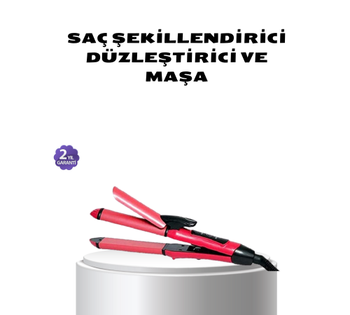 Dereceli Seramik Saç Düzleştirici – 5 Isı Seviyesi, 200°C Maksimum Sıcaklık